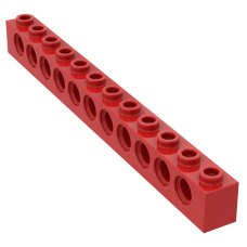 Технік брік 1x12 - Red