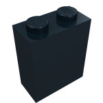 Брік 1x2x2 - Black