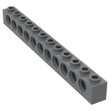 Технік брік 1x12 - Dark Bluish Gray