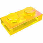 Плейт 1x2 - Trans-Yellow