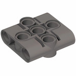 Конектор під пін 3x3 (бісквіт) - Dark Bluish Gray