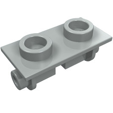 Плейт з шарніром 1x2 - Light Gray