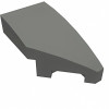 Слоуп закруглений 2x1, скошений (правий) - Dark Bluish Gray