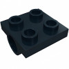 Плейт 2x2, під 2 піни знизу - Black