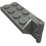 Плейт з шарніром 2x4 (хвіст) - Dark Bluish Gray