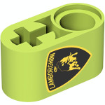 Ліфтарм на 2 [ось-пін], лого Lamborghini - Lime