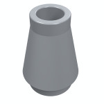 Конус 1x1 - Light Bluish Gray