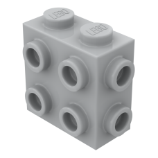 Брік модифік. 1x2x1 2/3, 8 стадів - Light Bluish Gray