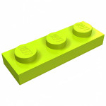 Плейт 1x3 - Lime
