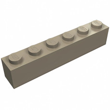 Брік 1x6 - Dark Tan