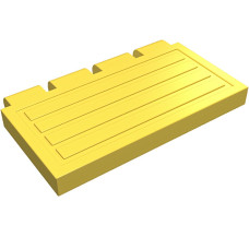Панель 2x4 з шарніром (4 пальці) - Yellow