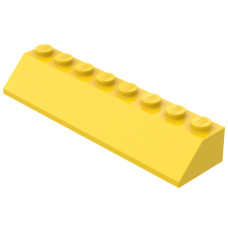 Слоуп 2x8 (45 градусів) - Yellow
