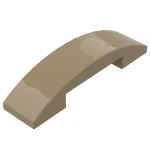 Слоуп закруглений 4x1 - Dark Tan