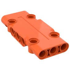 Вузька панель 3x7 - Reddish Orange