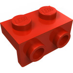 Плейт г-подібний 1x2x1x2 (вниз) - Red