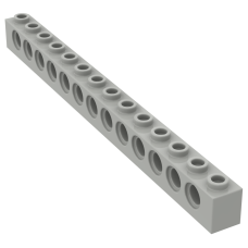 Технік брік 1x14 - Light Gray