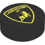 Тайл 1x1, круглий (лого Lamborghini) - Black
