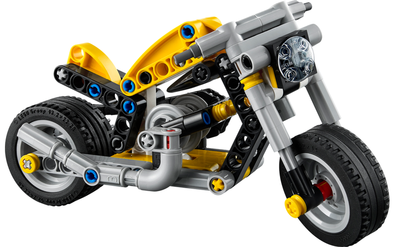 [42225] Yellow Motorcycle